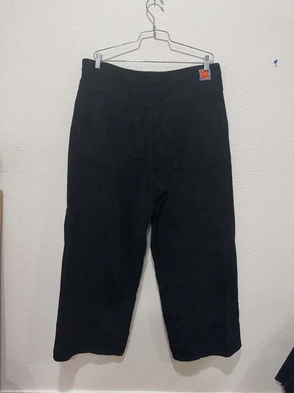 Empyre Loose Fit Men's Black Corduroy Pants Size 34